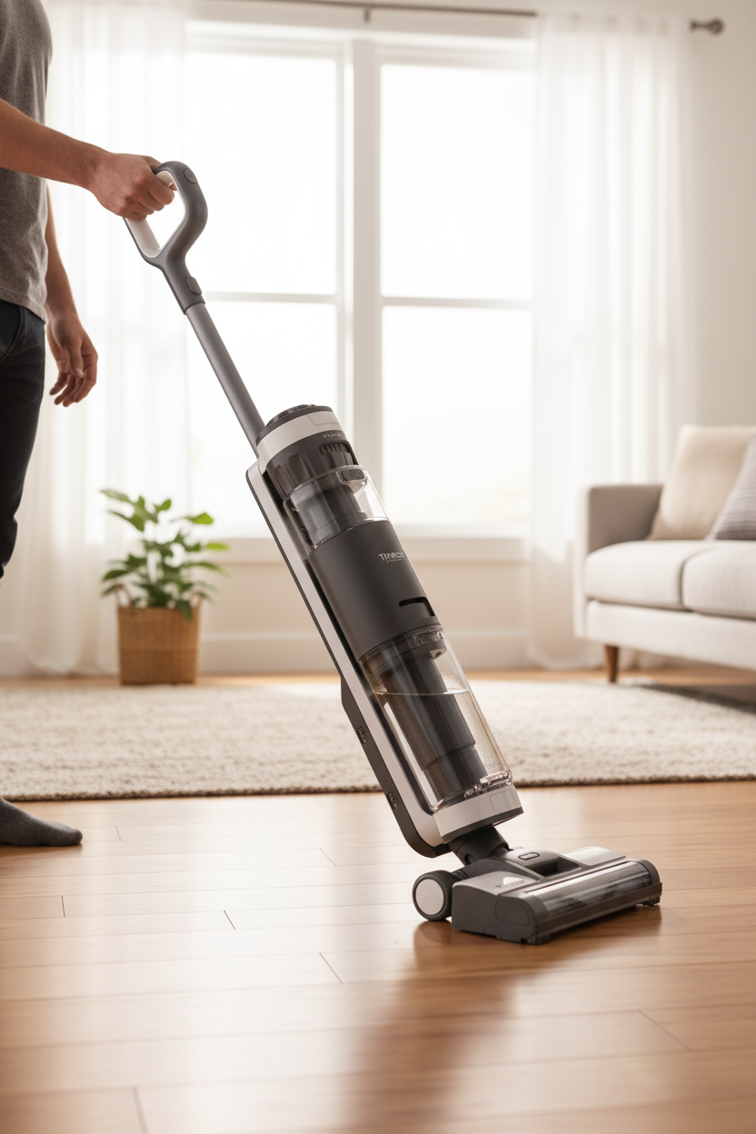 Aspirateur Tineco tenu par une personne